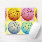 Pop Art Basketball Mousepad (Mit Mouse)