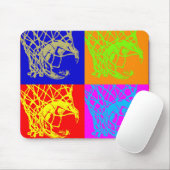 Pop Art Basketball Mousepad (Mit Mouse)