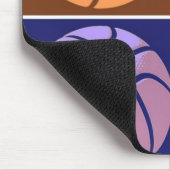 Pop Art Basketball Mousepad (Ecke)