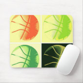Pop Art Basketball Mousepad (Mit Mouse)