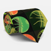 Pop Art Basketball Neckwear Krawatte (Gerollt)