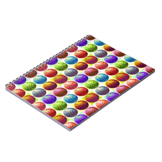 Pop Art Basketball Notizblock (Linke Seite)