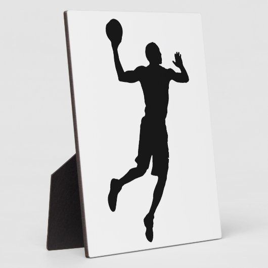 Pop Art Basketball Player Silhouette Fotoplatte (Seite)