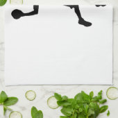 Pop Art Basketball Player Silhouette Handtuch (Gefaltet)