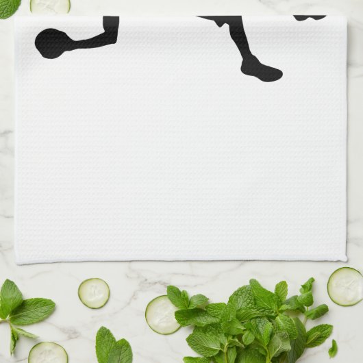 Pop Art Basketball Player Silhouette Handtuch (Gefaltet)