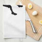 Pop Art Basketball Player Silhouette Handtuch (Viertel Falte)