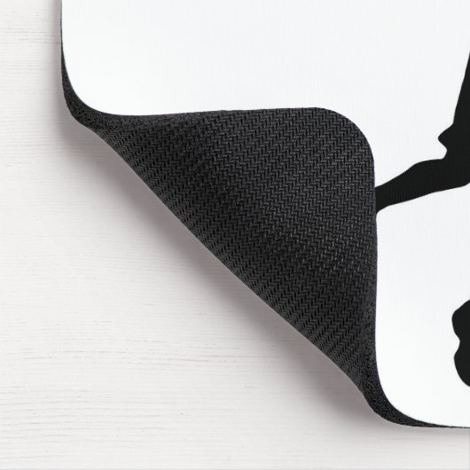 Pop Art Basketball Player Silhouette Mousepad (Ecke)