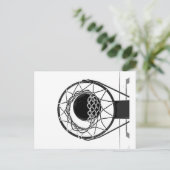 Pop Art Basketball Postkarte (Stehend Vorderseite)