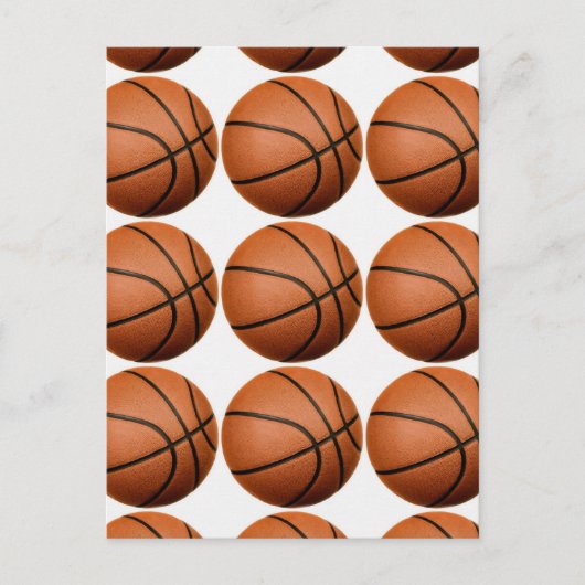 Pop Art Basketball Postkarte (Vorderseite)