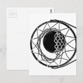 Pop Art Basketball Postkarte (Vorne/Hinten)