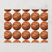 Pop Art Basketball Postkarte (Vorderseite)