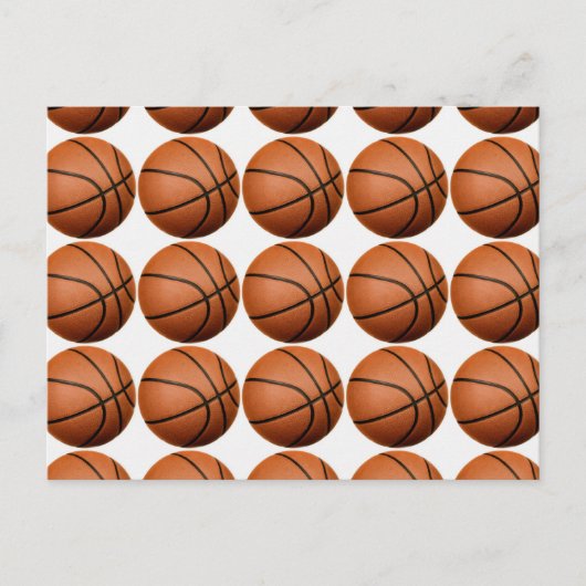 Pop Art Basketball Postkarte (Vorderseite)