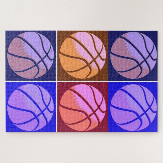 Pop Art Basketball Puzzle (Horizontal)