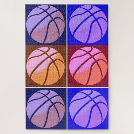 Pop Art Basketball Puzzle (Vertikal)
