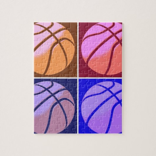 Pop Art Basketball Puzzle (Vertikal)