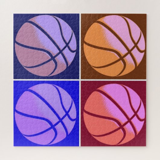 Pop Art Basketball Puzzle (Horizontal)
