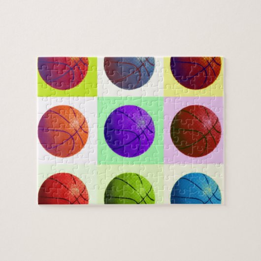 Pop Art Basketball Puzzle (Horizontal)