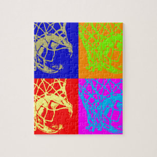 Pop Art Basketball Puzzle