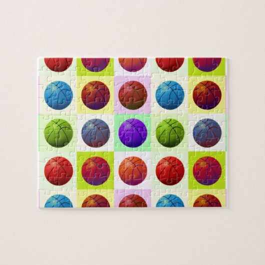 Pop Art Basketball Puzzle (Horizontal)