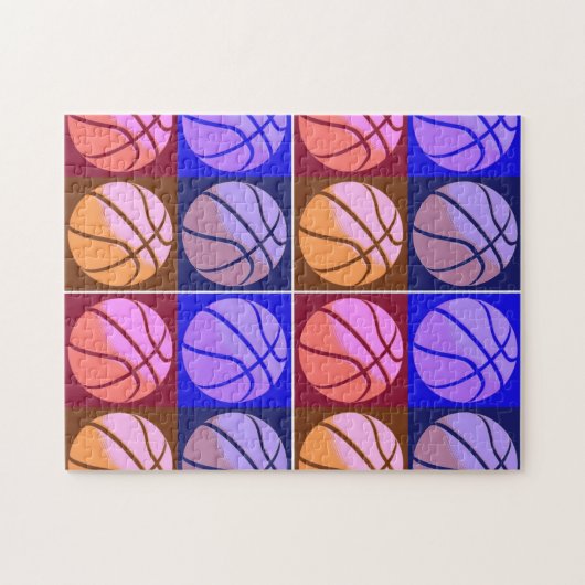 Pop Art Basketball Puzzle (Horizontal)