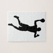 Pop Art Basketball Silhouette Puzzle (Horizontal)