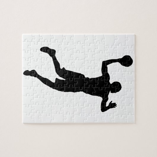 Pop Art Basketball Silhouette Puzzle (Horizontal)
