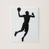 Pop Art Basketball Silhouette Puzzle (Vertikal)