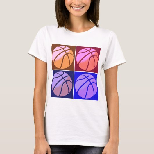 Pop Art Basketball T-Shirt (Vorderseite)