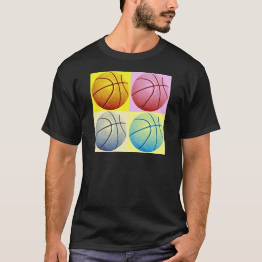 Pop Art Basketball T-Shirt (Vorderseite)