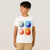 Pop Art Basketball T-Shirt (Vorne ganz)