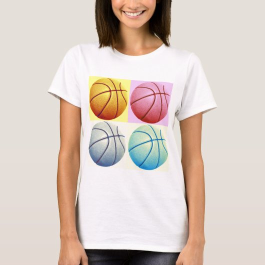 Pop Art Basketball T-Shirt (Vorderseite)
