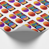 Pop Art Basketball Wrapping Paper Geschenkpapier (Ecke)