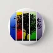 Pop Art Baum Button (Vorderseite)