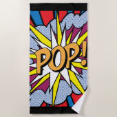 Pop Art Beach Handtuch (Vorderseite)