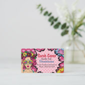 Pop Art Beautici Visitenkarte (Stehend Vorderseite)