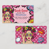 Pop Art Beautici Visitenkarte (Vorne/Hinten)