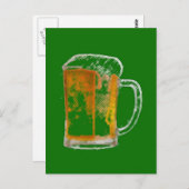 Pop Art Beer Tasse Postkarte (Vorne/Hinten)