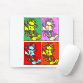 Pop-Art Beethoven Mousepad (Mit Mouse)