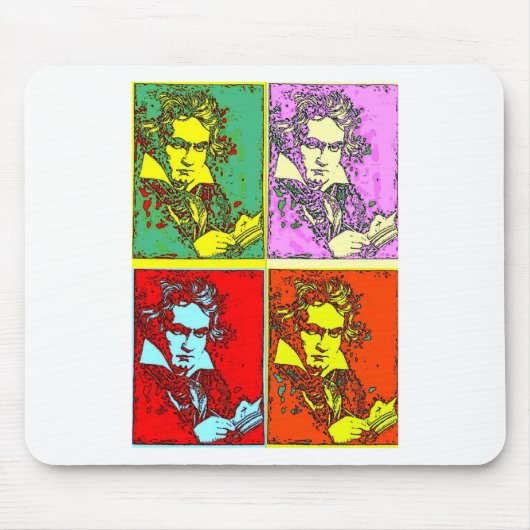 Pop-Art Beethoven Mousepad (Vorne)