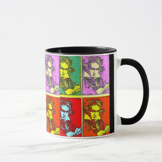 Pop Art Beethoven Tasse (Rechts)