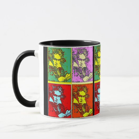 Pop Art Beethoven Tasse (Links)