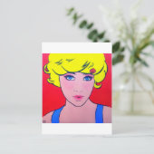 Pop Art Bérénice Postkarte (Stehend Vorderseite)