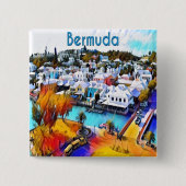 Pop Art Bermuda Button (Vorderseite)