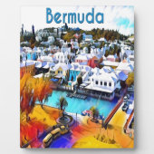 Pop Art Bermuda Fotoplatte (Vorderseite)