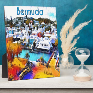 Pop Art Bermuda Fotoplatte