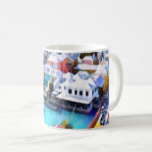 Pop Art Bermuda Kaffee Tasse (VorderseiteRechts)