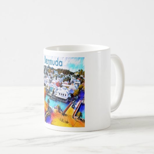 Pop Art Bermuda Kaffeetasse (VorderseiteRechts)