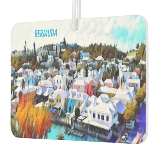 Pop Art Bermuda Keramik Autolufterfrischer (Links)