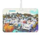 Pop Art Bermuda Keramik Autolufterfrischer (Vorderseite)