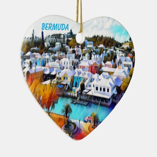 Pop Art Bermuda Keramik Keramik Ornament (Rechts)